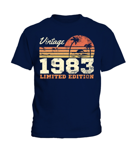 40th Birthday Vintage 1983 Limited Edition Kids T-Shirt