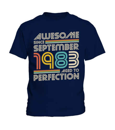 40th birthday vintage awesome since september 1983 Kids T-Shirt