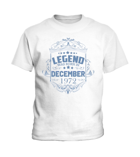 50th Birthday Gifts Born 1972 December Kids T-Shirt