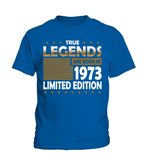 50th birthday vintage 1973 true Legends are born Kids T-Shirt