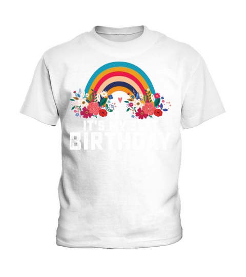 Boho Rainbow Its My 31st Birthday Kids T-Shirt