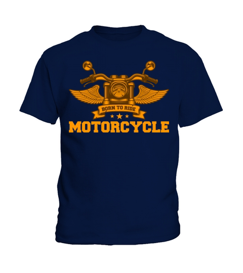 Born Ride Motorcycle Rider Retro Vintage Classic Kids T-Shirt