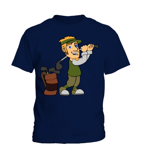 golfer golf player spieler sport Kids T-Shirt