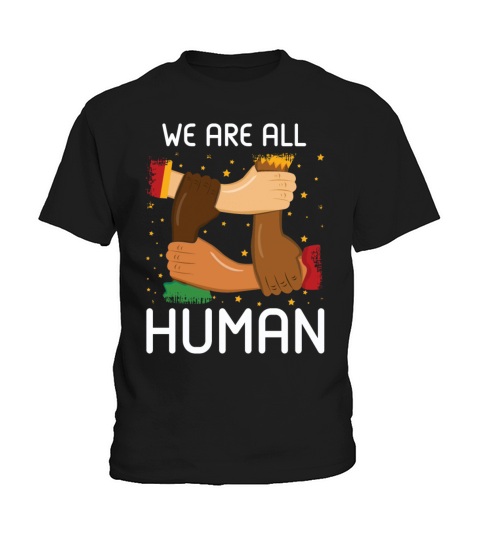 Human Equality Proud Black Pride Black History Kids T-Shirt