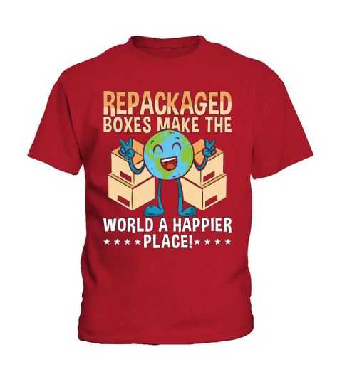 Recycling Repackaged Boxes Make The Reuse Recycler Kids T-Shirt