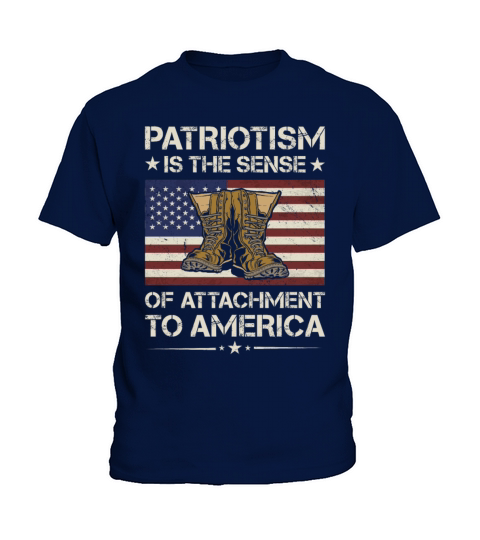 The Sense Of Attachment TO America Army Veteran Kids T-Shirt