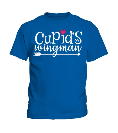 Valentimes Day Cupids Wingman Valentines Day Gift Kids T-Shirt