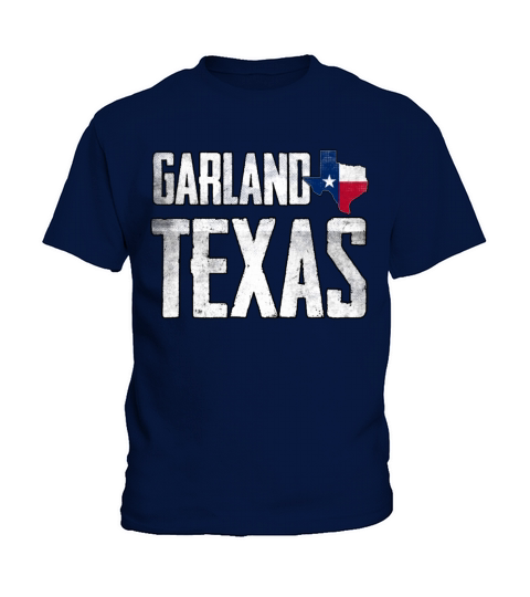 Vintage Garland Texas Flag Kids T-Shirt