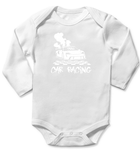 Car Racing Racecar Design for Sportscar Lovers Long Sleeve Baby One-Piece