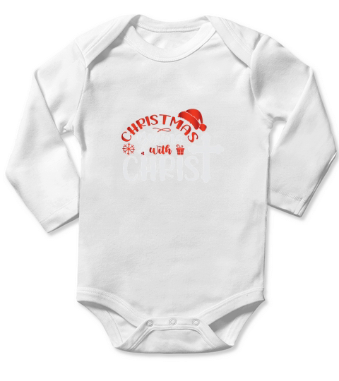 Christmas Begins With Christ Long Sleeve Baby One-Piece