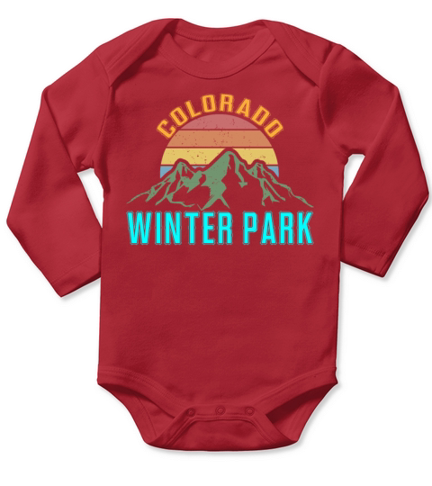 Colorado Winter Park Wildlife Bear Adventure Long Sleeve Baby One-Piece