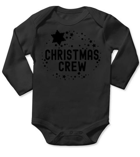 Grunge Christmas Crew Group Party Matching Pajama Long Sleeve Baby One-Piece