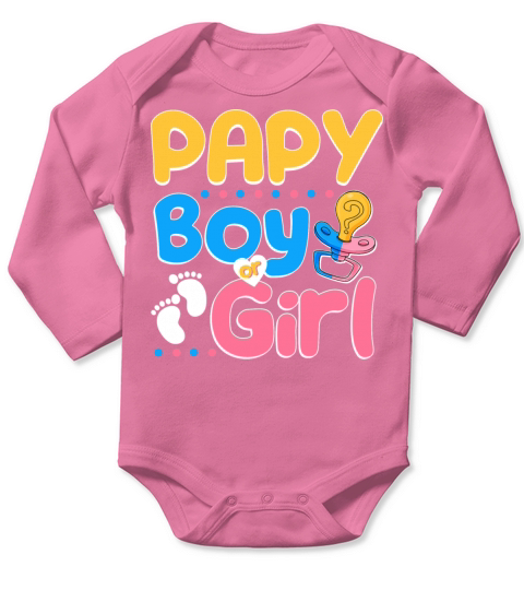 Pink or Blue Papy Loves You Best Dad Ever Long Sleeve Baby One-Piece