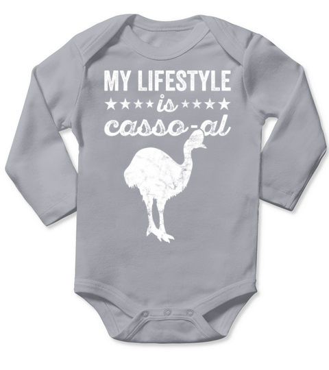 Retro Cassowary Vintage Cassowaries Quote Long Sleeve Baby One-Piece
