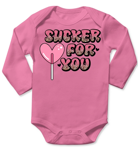 Sucker for you funny valentines day gifts 2022 Long Sleeve Baby One-Piece