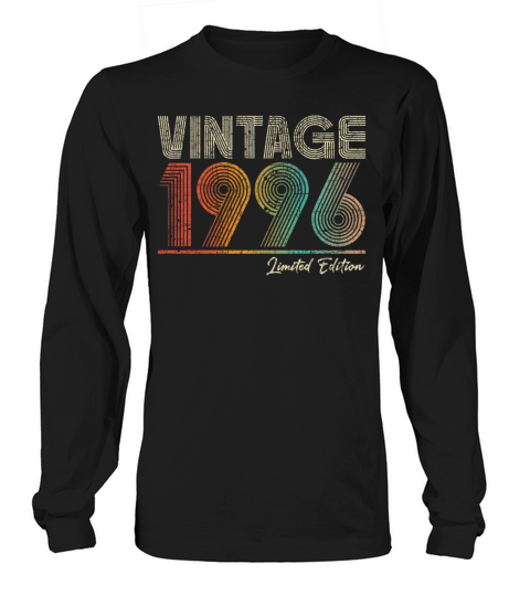 27 Years Old Vintage 1996 27th Birthday Gifts Long sleeved Unisex