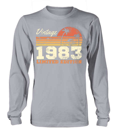 40th Birthday Vintage 1983 Limited Edition Long sleeved Unisex