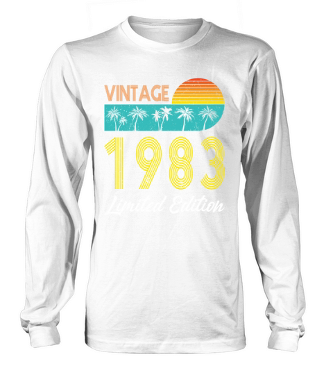 40th birthday vintage 1983 limited edition Long sleeved Unisex