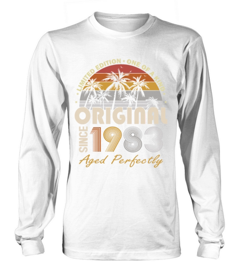 40th birthday vintage 1983 original since 1983 Long sleeved Unisex