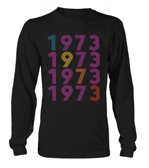 50th birthday vintage 1973 retro vintage style Long sleeved Unisex