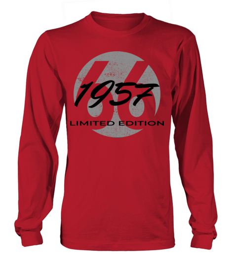 66th birthday men women 66 years 1957 vintage Long sleeved Unisex
