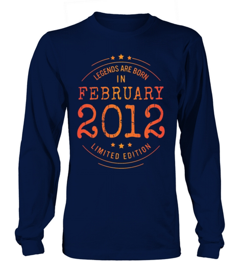 Birthday February 2012 Limited Edition Vintage Long sleeved Unisex