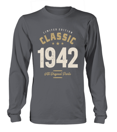 Classic 1942 - 80th Birthday Vintage Long sleeved Unisex