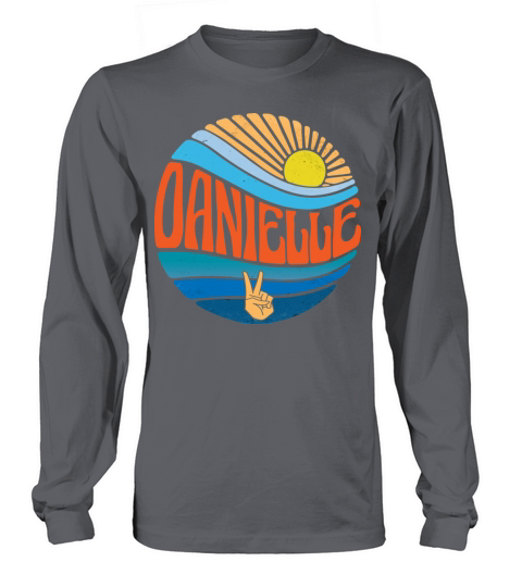Danielle Shirt Vintage Sunset Danielle Groovy Tie Long sleeved Unisex