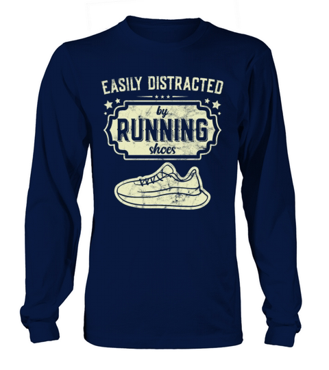 Easily Distracted By Running Shoes - Ironic Long sleeved Unisex