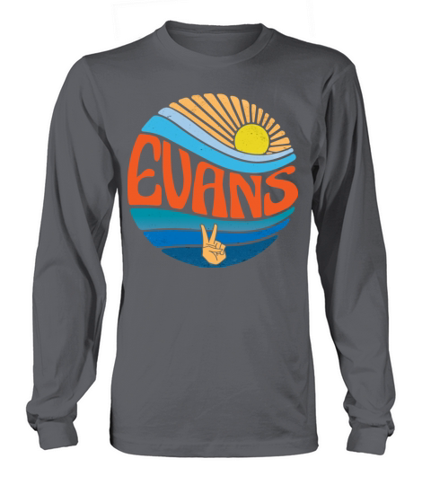 Evans Shirt Vintage Sunset Evans Groovy Tie Dye Long sleeved Unisex