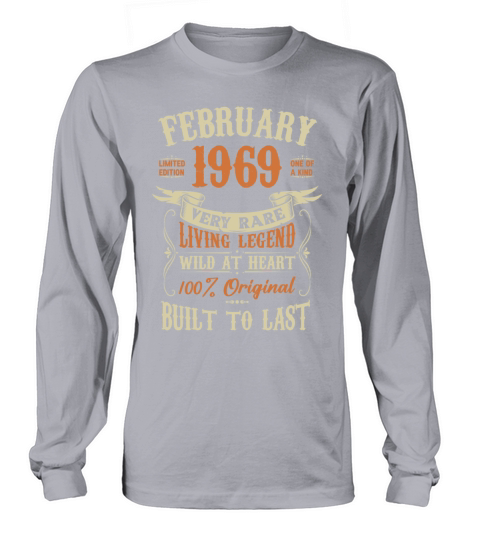 February 1969 Birthday Surprise Long sleeved Unisex