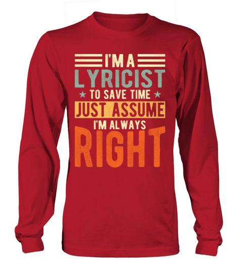 Lyricist Long sleeved Unisex