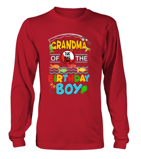 O Fish Ally One Birthday Outfit Grandma Of The Bir Long sleeved Unisex