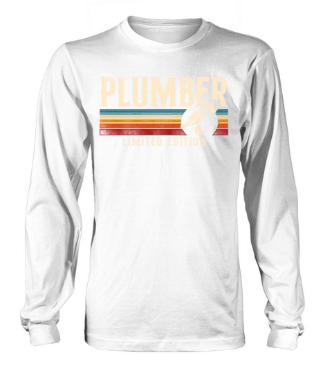 Plumbing Plumber Vintage Retro Long sleeved Unisex