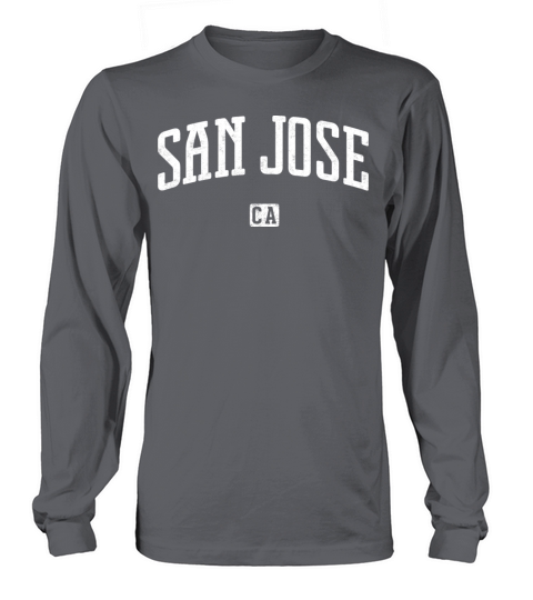 San Jose California Vintage Style Long sleeved Unisex