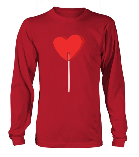 sucker heart valentines day Long sleeved Unisex