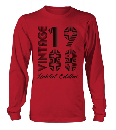 Vintage 1988 Vintage Birthday Retro Vintage Long sleeved Unisex