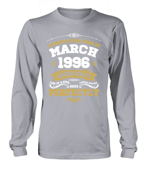 Vintage Aged To Perfection March 1996 Long sleeved Unisex