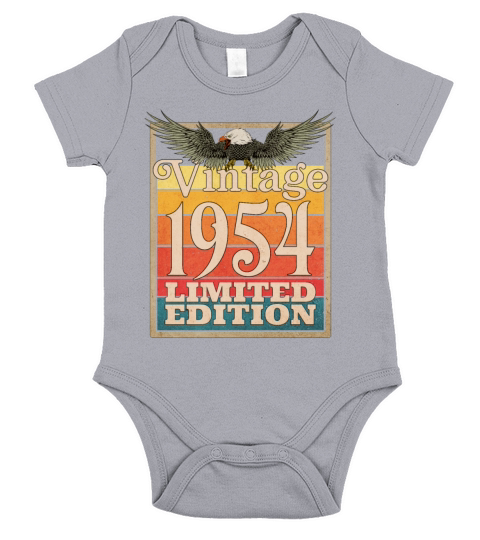 1954 Vintage Retro American Eagle Limited Edition Short Sleeve Baby One-Piece