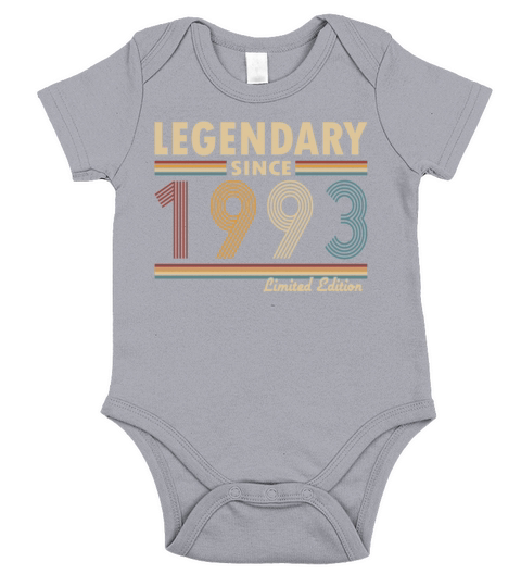 30th birthday vintage 1993 legendary since 1993 Short Sleeve Baby One-Piece
