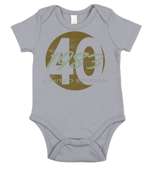 40th birthday men women 40 years 1983 vintage Short Sleeve Baby One-Piece