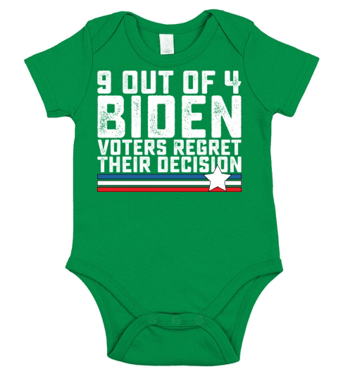 9 Out of 4 Biden Voters Regret Their Decision Short Sleeve Baby One-Piece