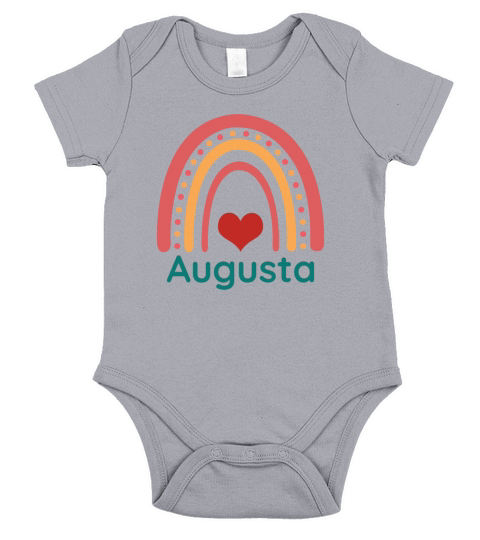 Augusta Vintage Boho Rainbow Short Sleeve Baby One-Piece