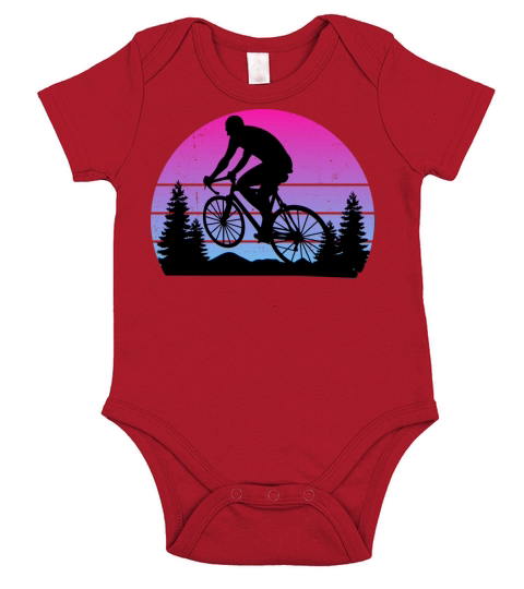 Bicycle Sunset Relaxing Short Sleeve Baby One-Piece