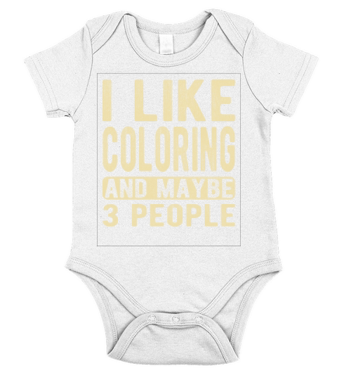 Coloring Saying Short Sleeve Baby One-Piece