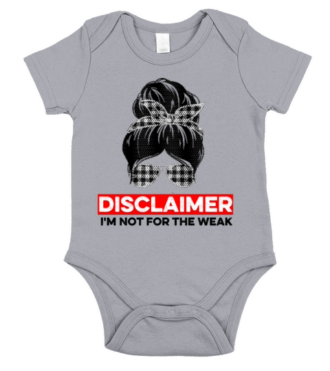 Disclaimer Im Not For The Weak Short Sleeve Baby One-Piece