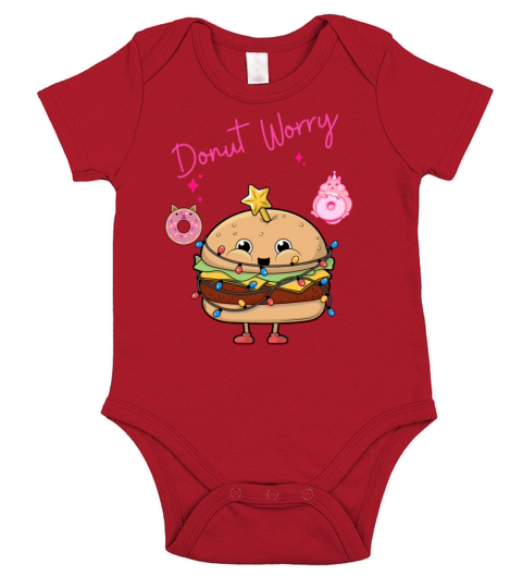 Donut Worry Short Sleeve Baby One-Piece