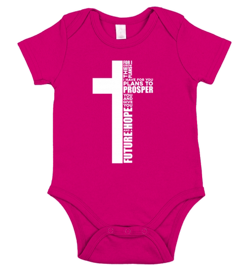 For I Know The Plans I Have For You Short Sleeve Baby One-Piece