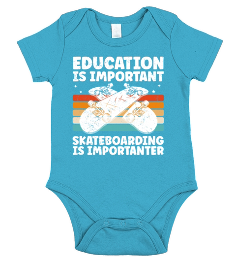Funny Skateboarding Design For Skateboarder Cool Short Sleeve Baby One-Piece
