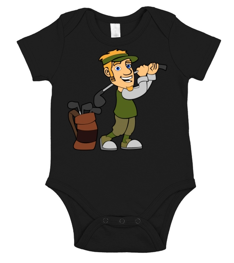 golfer golf player spieler sport Short Sleeve Baby One-Piece
